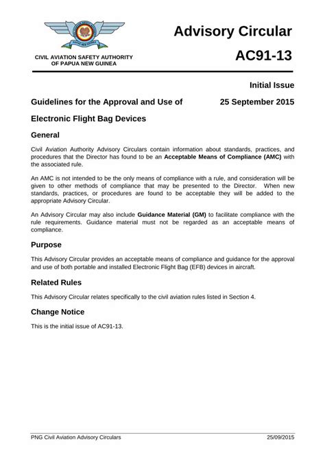 ADVISORY CIRCULAR AC 91.